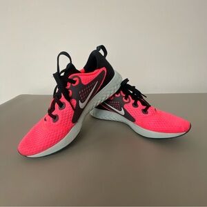 Nike Neon Pink and Black Running Shoes